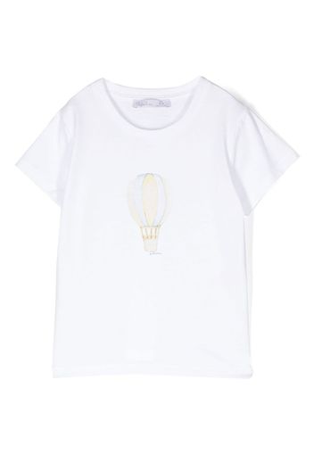 Patachou T-Shirt mit grafischem Print - Weiß