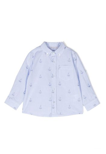 Patachou Button-down-Hemd mit Booten - Blau