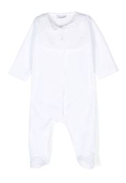 Patachou bib collar cotton babygrow - 000- WHITE