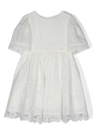 Patachou Besticktes Kleid - Weiß