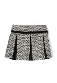 Patachou Zweifarbiger Faltenrock - Schwarz