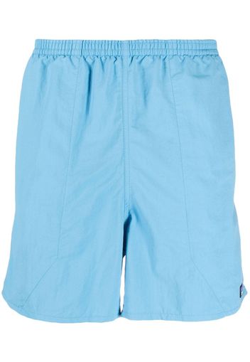 Patagonia logo-patch swim shorts - Blau