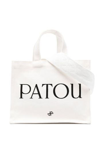 Patou logo-print canvas tote - Weiß