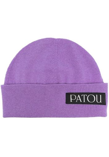 Patou Mütze mit Logo-Patch - Violett