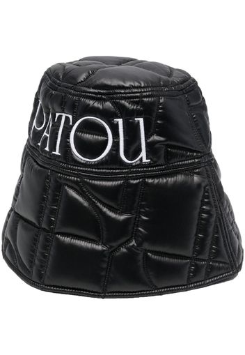 Patou Fischerhut mit Logo-Stickerei - Schwarz