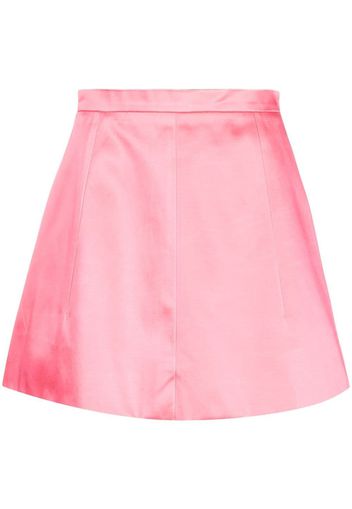 Patou A-line satin mini skirt - Rosa