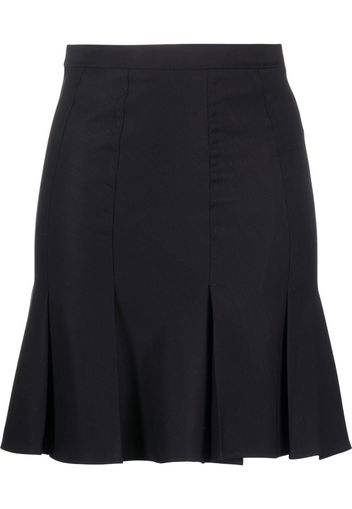 Patou high-waist pleated miniskirt - Blau