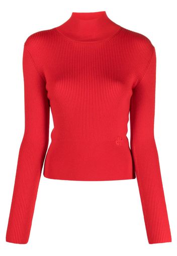 Patou merino-blend mock-neck jumper - Rot