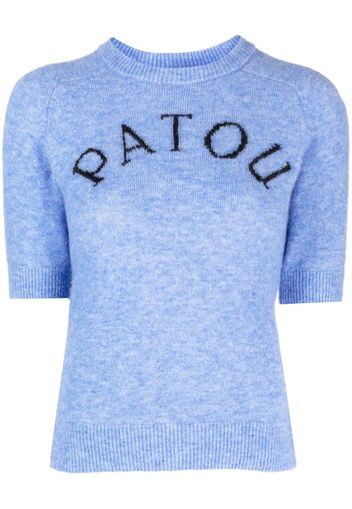 Patou alpaca wool-blend top - Blau