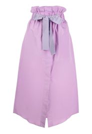 Patou drawstring-waist midi skirt - Violett