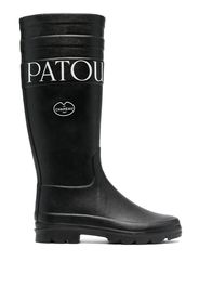 Patou x Le Chameau logo-print boots - Schwarz