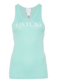 Patou logo-print cotton top - Grün