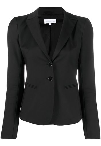 Patrizia Pepe Schmaler Blazer mit fallendem Revers - Schwarz