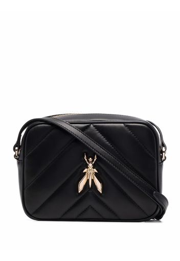 Patrizia Pepe logo quilted bag - Schwarz