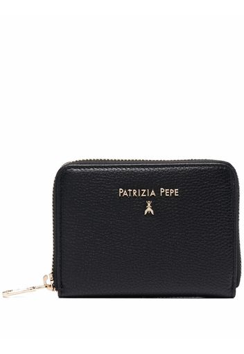 Patrizia Pepe logo-lettering pebble wallet - Schwarz