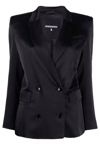 Patrizia Pepe shoulder pads double-breasted blazer - Schwarz