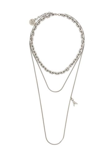 Patrizia Pepe chain-detail choker necklace - Silber