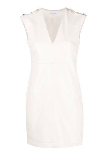 Patrizia Pepe Essential sleeveless minidress - Weiß