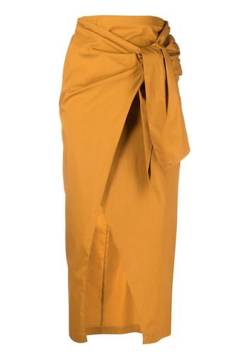 Patrizia Pepe wrap waist skirt - Orange