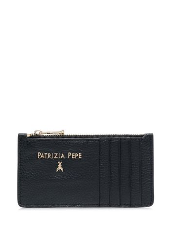 Patrizia Pepe logo-plaque zip-up purse - Schwarz