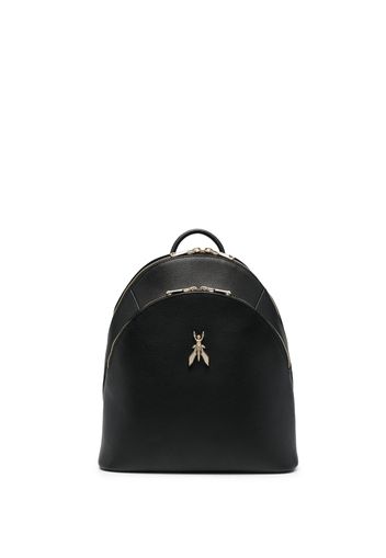 Patrizia Pepe Rucksack mit Logo-Schild - Schwarz