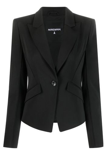 Patrizia Pepe Essential single-breasted blazer - Schwarz