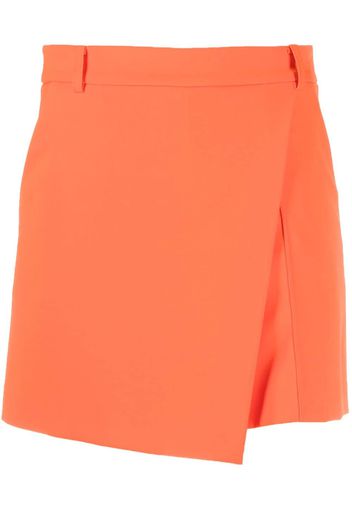 Patrizia Pepe Essential crepe-texture shorts - Orange