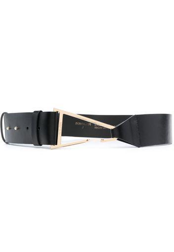 Patrizia Pepe smooth calfskin belt - Schwarz