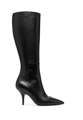 Patrizia Pepe 90mm leather knee-high boots - Schwarz