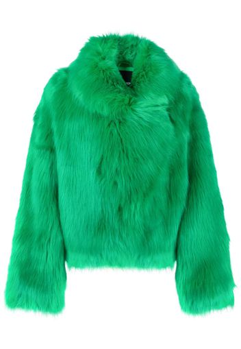 Patrizia Pepe oversized fur jacket - Grün