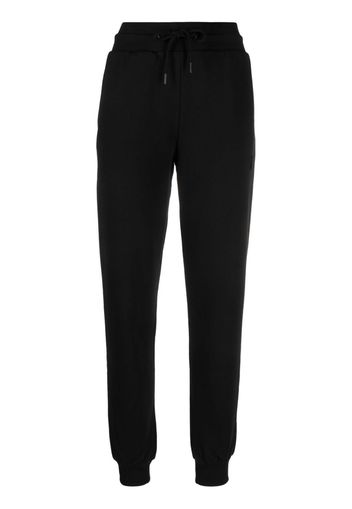 Patrizia Pepe logo-appliqué organic cotton track pants - Schwarz