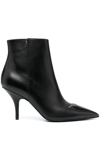 Patrizia Pepe 90mm leather ankle boots - Schwarz