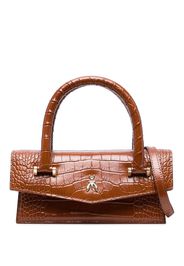 Patrizia Pepe Fly Bamby crocodile-effect bag - B665 Brown Croco