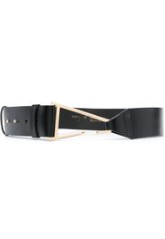 Patrizia Pepe smooth calfskin belt - Schwarz