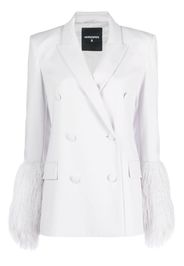 Patrizia Pepe Flanellblazer mit Federn - Grau