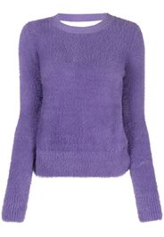 Patrizia Pepe brushed-effect crew-neck jumper - Violett