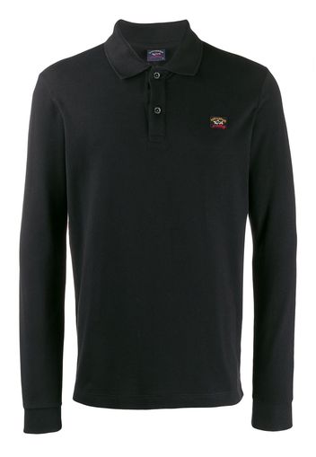 Paul & Shark Poloshirt mit Logo-Stickerei - Schwarz