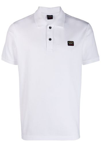 Paul & Shark Poloshirt mit Logo-Patch - Weiß