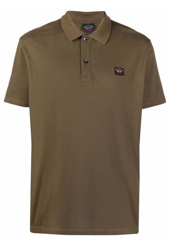 Paul & Shark logo patch polo shirt - Grün