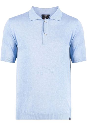 Paul & Shark Poloshirt mit Haimuster - Blau