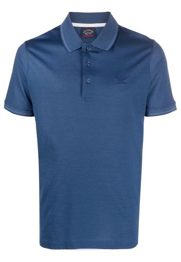 Paul & Shark embroidered-logo polo shirt - Blau