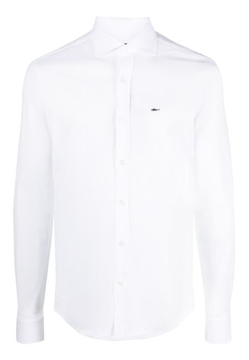 Paul & Shark linen long-sleeve shirt - Weiß