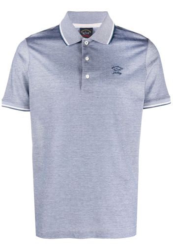 Paul & Shark embroidered-logo polo shirt - Blau