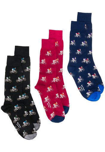 PAUL SMITH Socken mit Kaninchen - Blau