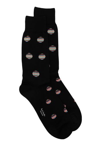 PAUL SMITH Socken mit Streifenmuster - Schwarz