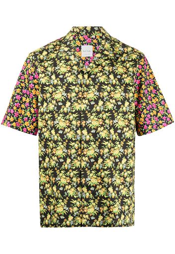 PAUL SMITH Hemd mit Blumen-Print - Schwarz