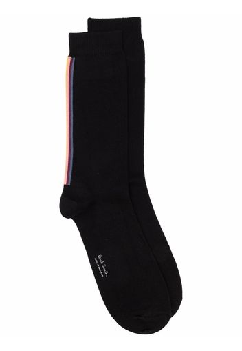 PAUL SMITH Gestreifte Stricksocken - Schwarz