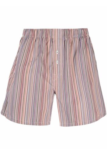 PAUL SMITH Gestreifte Boxershorts - Grün