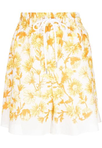 PAUL SMITH floral-print drawstring shorts - Weiß