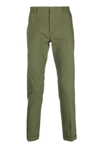 Paul Smith pressed-crease fitted tailored trousers - Grün